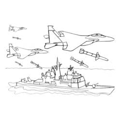 Dibujo para colorear: Warship (Transporte) #138534 - Dibujos para Colorear e Imprimir Gratis