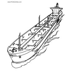 Dibujo para colorear: Warship (Transporte) #138638 - Dibujos para Colorear e Imprimir Gratis