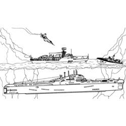 Dibujo para colorear: Warship (Transporte) #138709 - Dibujos para Colorear e Imprimir Gratis