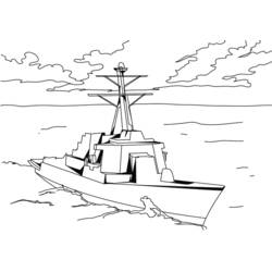 Dibujo para colorear: Warship (Transporte) #138741 - Dibujos para Colorear e Imprimir Gratis