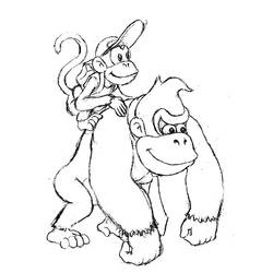 Dibujo para colorear: Donkey Kong (Videojuegos) #112158 - Dibujos para Colorear e Imprimir Gratis