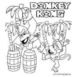Dibujo para colorear: Donkey Kong (Videojuegos) #112163 - Dibujos para Colorear e Imprimir Gratis