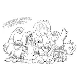 Dibujo para colorear: Donkey Kong (Videojuegos) #112168 - Dibujos para Colorear e Imprimir Gratis