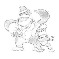 Dibujo para colorear: Donkey Kong (Videojuegos) #112169 - Dibujos para Colorear e Imprimir Gratis