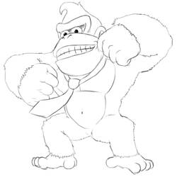 Dibujo para colorear: Donkey Kong (Videojuegos) #112183 - Dibujos para Colorear e Imprimir Gratis