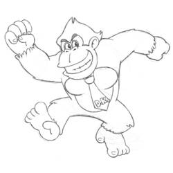 Dibujo para colorear: Donkey Kong (Videojuegos) #112186 - Dibujos para Colorear e Imprimir Gratis