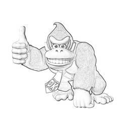Dibujo para colorear: Donkey Kong (Videojuegos) #112190 - Dibujos para Colorear e Imprimir Gratis