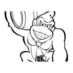 Dibujo para colorear: Donkey Kong (Videojuegos) #112195 - Dibujos para Colorear e Imprimir Gratis