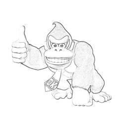 Dibujo para colorear: Donkey Kong (Videojuegos) #112199 - Dibujos para Colorear e Imprimir Gratis