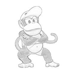 Dibujo para colorear: Donkey Kong (Videojuegos) #112206 - Dibujos para Colorear e Imprimir Gratis