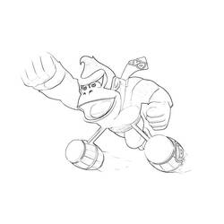 Dibujo para colorear: Donkey Kong (Videojuegos) #112208 - Dibujos para Colorear e Imprimir Gratis