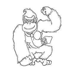 Dibujo para colorear: Donkey Kong (Videojuegos) #112220 - Dibujos para Colorear e Imprimir Gratis