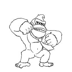 Dibujo para colorear: Donkey Kong (Videojuegos) #112223 - Dibujos para Colorear e Imprimir Gratis