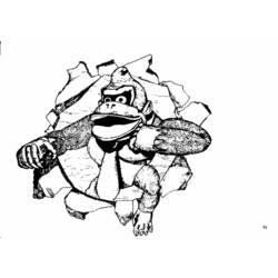Dibujo para colorear: Donkey Kong (Videojuegos) #112247 - Dibujos para Colorear e Imprimir Gratis