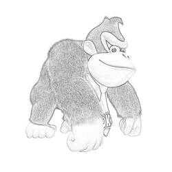 Dibujo para colorear: Donkey Kong (Videojuegos) #112251 - Dibujos para Colorear e Imprimir Gratis