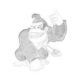 Dibujo para colorear: Donkey Kong (Videojuegos) #112254 - Dibujos para Colorear e Imprimir Gratis