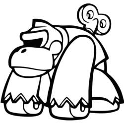 Dibujo para colorear: Donkey Kong (Videojuegos) #112258 - Dibujos para Colorear e Imprimir Gratis
