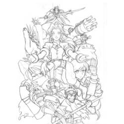 Dibujo para colorear: Final Fantasy (Videojuegos) #116381 - Dibujos para Colorear e Imprimir Gratis