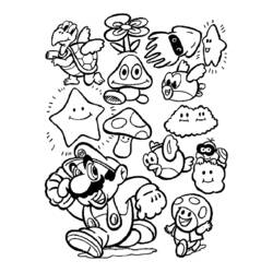 Dibujo para colorear: Mario Bros (Videojuegos) #112547 - Dibujos para Colorear e Imprimir Gratis