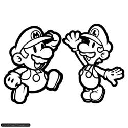 Dibujo para colorear: Mario Bros (Videojuegos) #112550 - Dibujos para Colorear e Imprimir Gratis