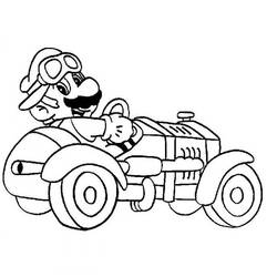 Dibujo para colorear: Mario Kart (Videojuegos) #154424 - Dibujos para Colorear e Imprimir Gratis