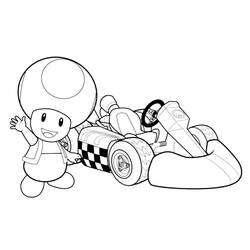 Dibujo para colorear: Mario Kart (Videojuegos) #154426 - Dibujos para Colorear e Imprimir Gratis