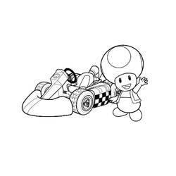 Dibujo para colorear: Mario Kart (Videojuegos) #154428 - Dibujos para Colorear e Imprimir Gratis