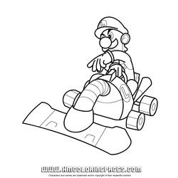Dibujo para colorear: Mario Kart (Videojuegos) #154475 - Dibujos para Colorear e Imprimir Gratis