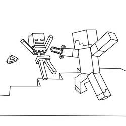 Dibujo para colorear: Minecraft (Videojuegos) #113752 - Dibujos para Colorear e Imprimir Gratis