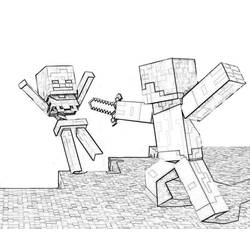 Dibujo para colorear: Minecraft (Videojuegos) #113755 - Dibujos para Colorear e Imprimir Gratis
