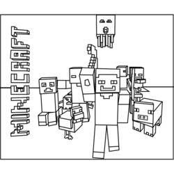 Dibujo para colorear: Minecraft (Videojuegos) #113761 - Dibujos para Colorear e Imprimir Gratis