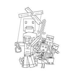 Dibujo para colorear: Minecraft (Videojuegos) #113767 - Dibujos para Colorear e Imprimir Gratis