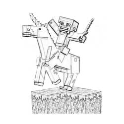 Dibujo para colorear: Minecraft (Videojuegos) #113773 - Dibujos para Colorear e Imprimir Gratis