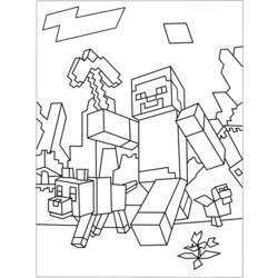 Dibujo para colorear: Minecraft (Videojuegos) #113789 - Dibujos para Colorear e Imprimir Gratis