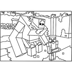 Dibujo para colorear: Minecraft (Videojuegos) #113845 - Dibujos para Colorear e Imprimir Gratis