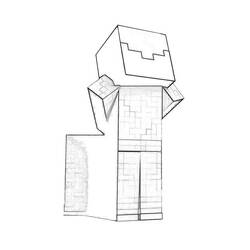 Dibujo para colorear: Minecraft (Videojuegos) #113854 - Dibujos para Colorear e Imprimir Gratis