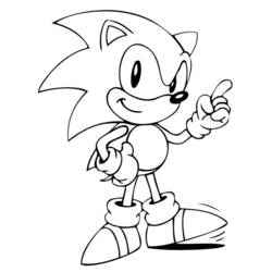 Dibujo para colorear: Sonic (Videojuegos) #153833 - Dibujos para Colorear e Imprimir Gratis