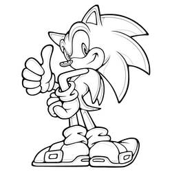 Dibujo para colorear: Sonic (Videojuegos) #153843 - Dibujos para Colorear e Imprimir Gratis