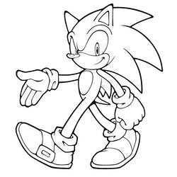 Dibujo para colorear: Sonic (Videojuegos) #153889 - Dibujos para Colorear e Imprimir Gratis
