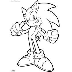Dibujo para colorear: Sonic (Videojuegos) #154051 - Dibujos para Colorear e Imprimir Gratis