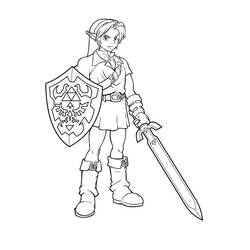 Dibujo para colorear: Zelda (Videojuegos) #113212 - Dibujos para Colorear e Imprimir Gratis
