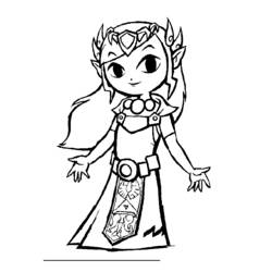 Dibujo para colorear: Zelda (Videojuegos) #113216 - Dibujos para Colorear e Imprimir Gratis