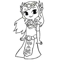 Dibujo para colorear: Zelda (Videojuegos) #113217 - Dibujos para Colorear e Imprimir Gratis