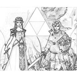 Dibujo para colorear: Zelda (Videojuegos) #113233 - Dibujos para Colorear e Imprimir Gratis