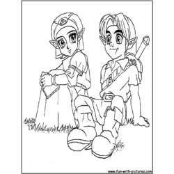 Dibujo para colorear: Zelda (Videojuegos) #113246 - Dibujos para Colorear e Imprimir Gratis