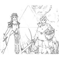 Dibujo para colorear: Zelda (Videojuegos) #113274 - Dibujos para Colorear e Imprimir Gratis
