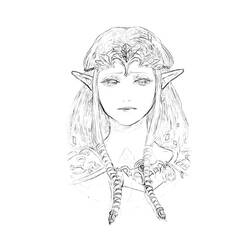 Dibujo para colorear: Zelda (Videojuegos) #113291 - Dibujos para Colorear e Imprimir Gratis